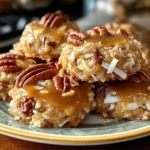 No-Bake Coconut Pecan Praline Cookies