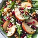 Pear, Pomegranate and Spinach Salad
