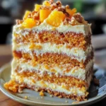Pineapple Carrot Cream Cake : Moist & Tropical