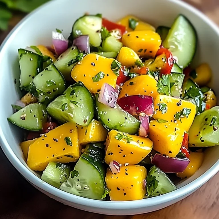 Refreshing Mango Cucumber Salad