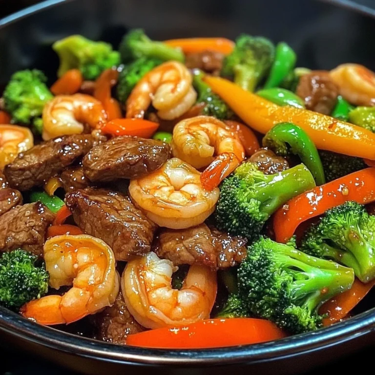 STEAK AND SHRIMP STIR FRY