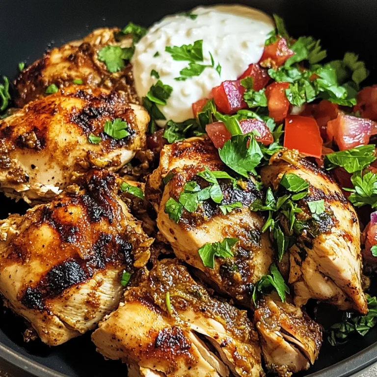 Spiced Yogurt-Marinated Chicken Thighs