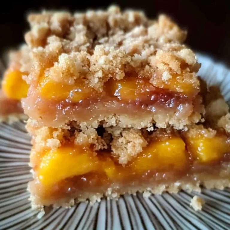 gluten free vegan peach crumb bars