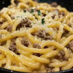 Beef and Garlic Butter Pasta recipe