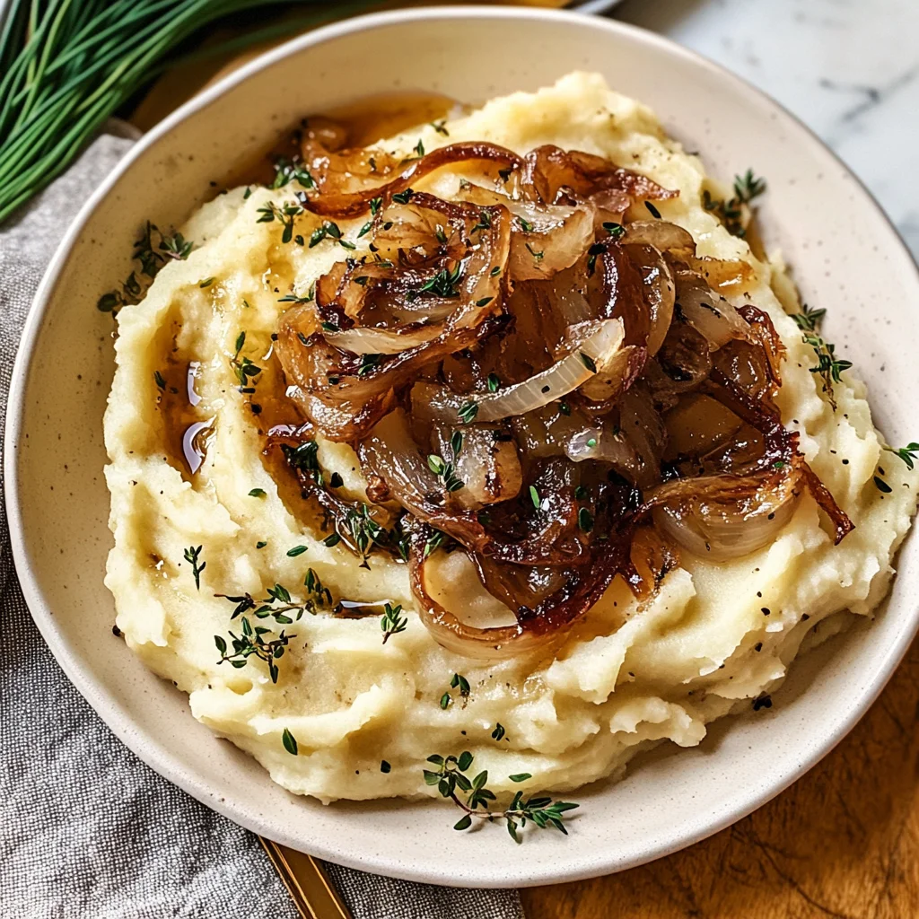 Best Ever Caramelized Onion Mashed Potatoes