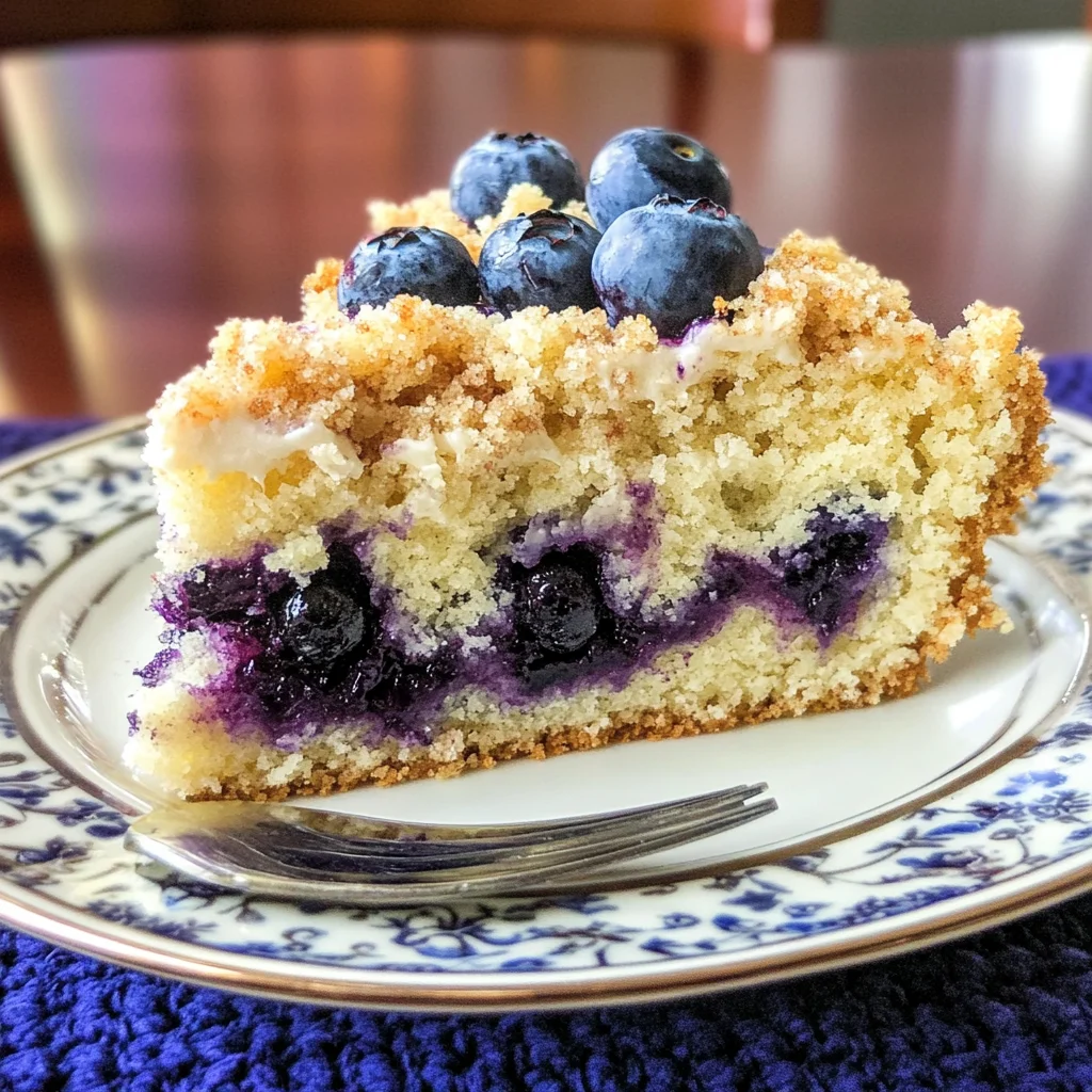 Blueberry Cream Cheese Crumb Cake