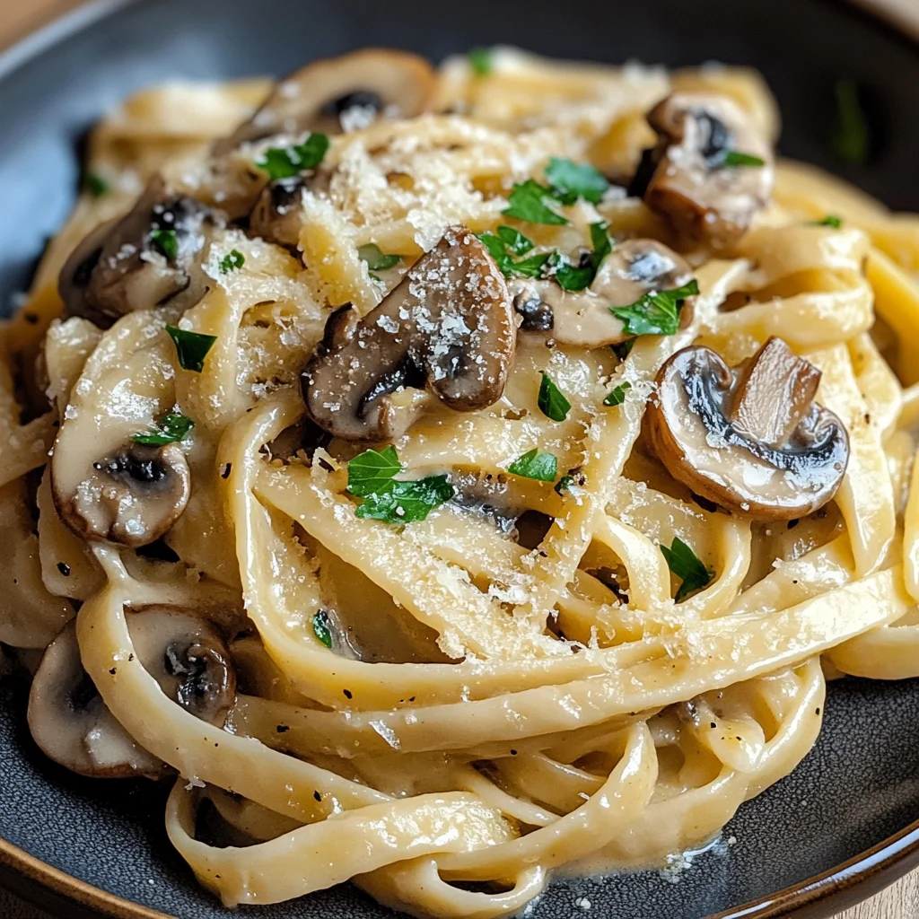 Caramelized Leek and Mushroom Gruyere Pasta