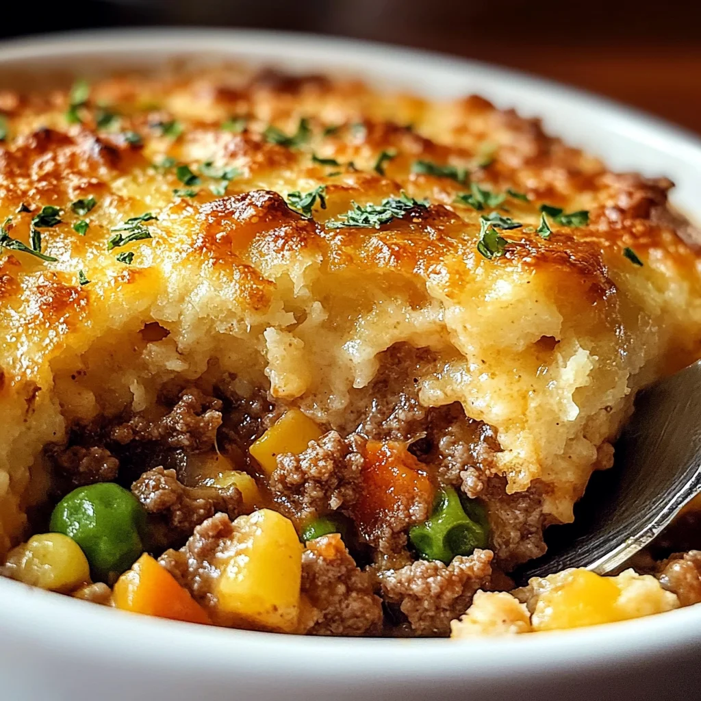 Cheddar Bay Ground Beef Cobbler