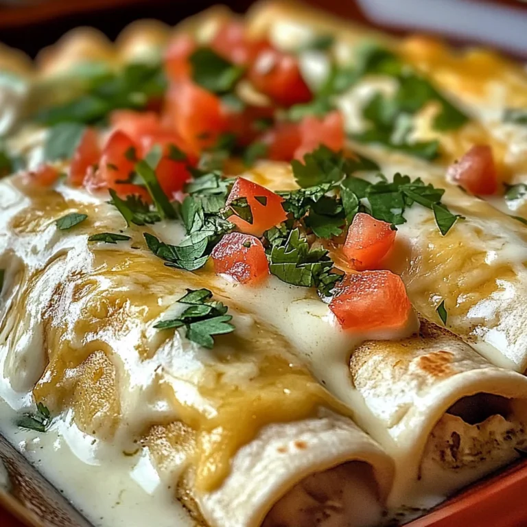 Chicken Enchiladas with Sour Cream White Sauce