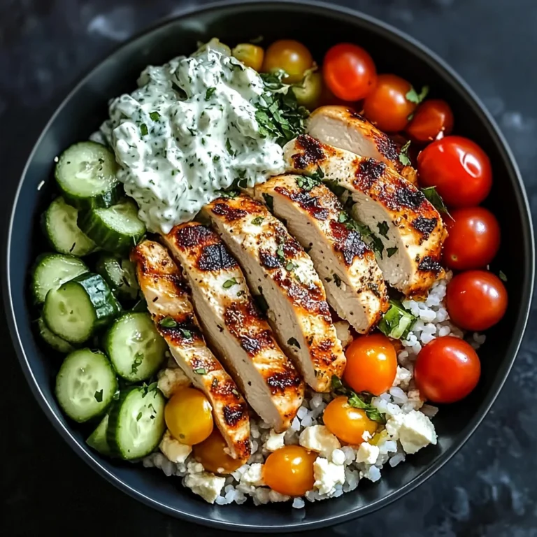 Chicken Tzatziki Bowls