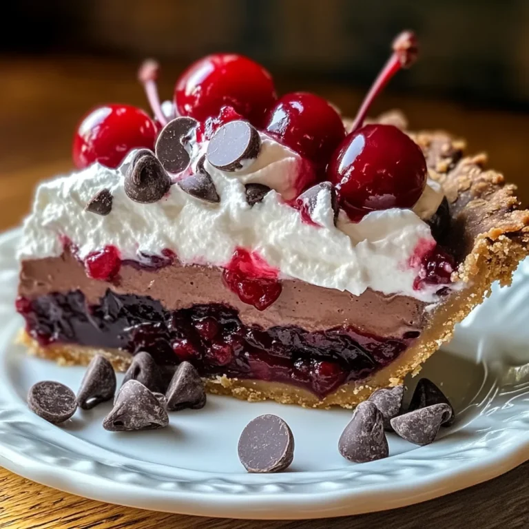 Chocolate Cherry Cream Pie