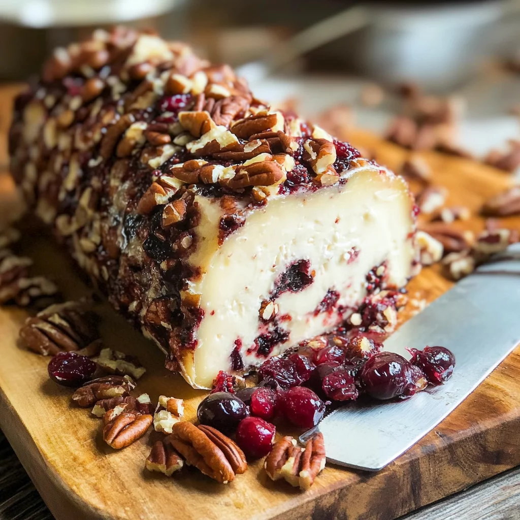 Cranberry Pecan Cheese Log