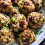 Cranberry & Turkey Stuffing Balls