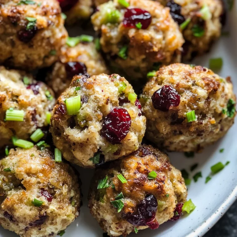 Cranberry & Turkey Stuffing Balls