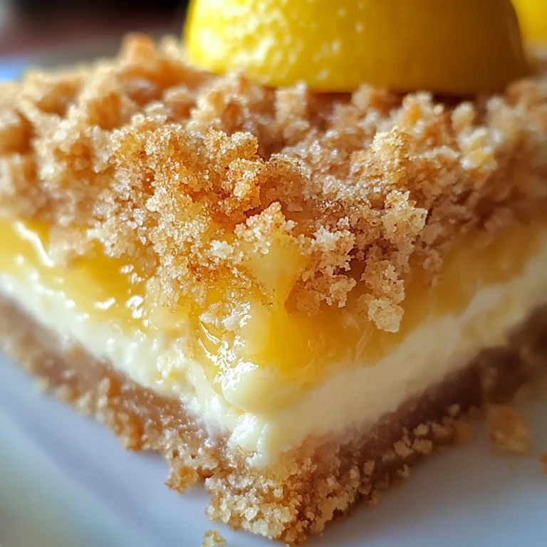 Creamy Lemon Cheesecake Crumb Bars Recipe