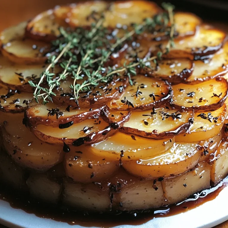 Crispy Balsamic-Thyme Potato Torte