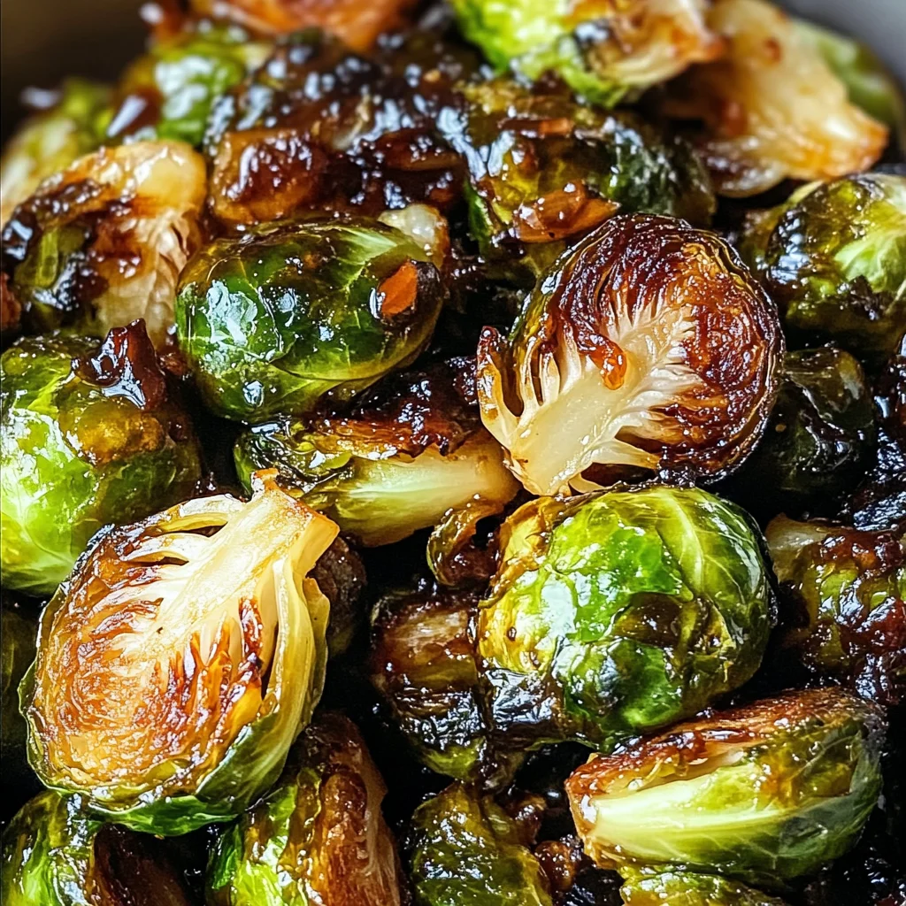 Crispy Honey Balsamic Brussels Sprouts