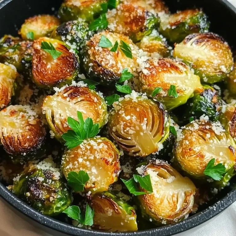 Crispy Parmesan-Crusted Roasted Brussels Sprouts