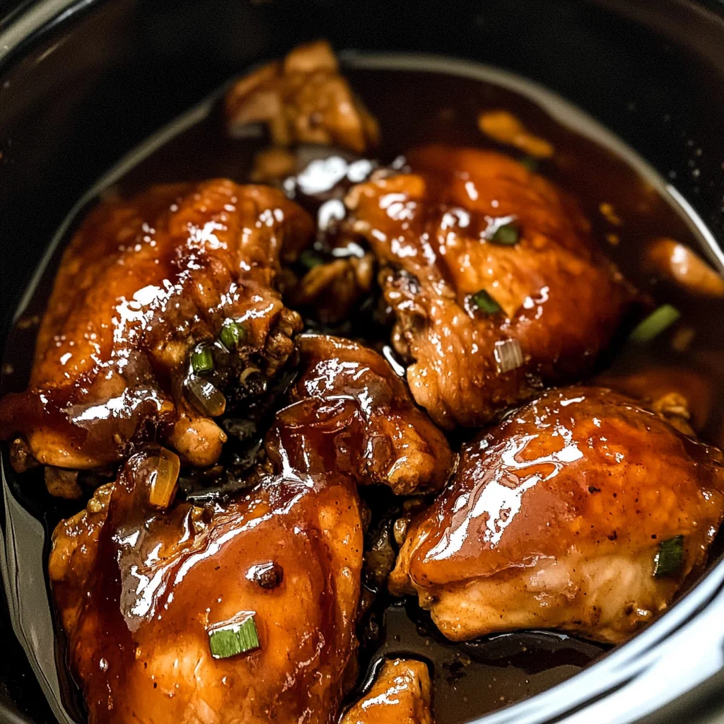 Crockpot Bourbon Chicken