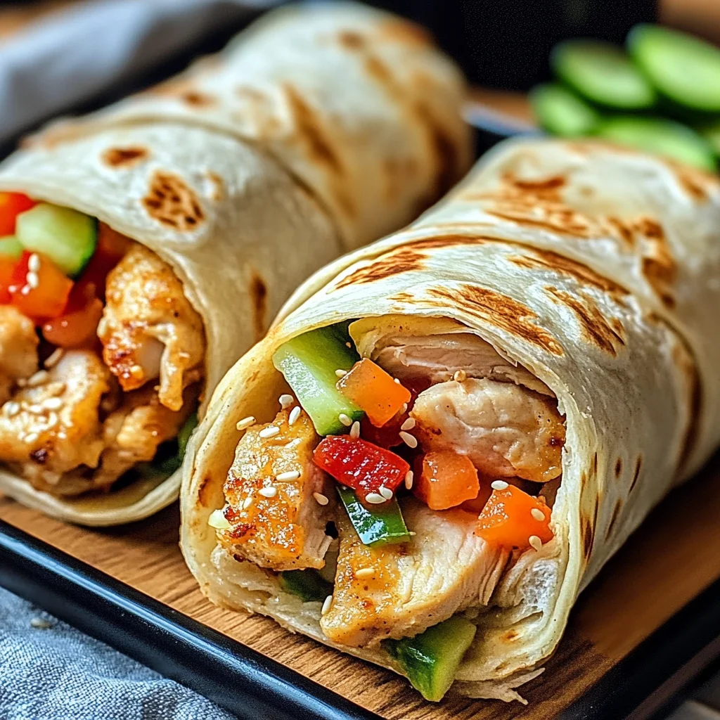 Firecracker Chicken Wraps