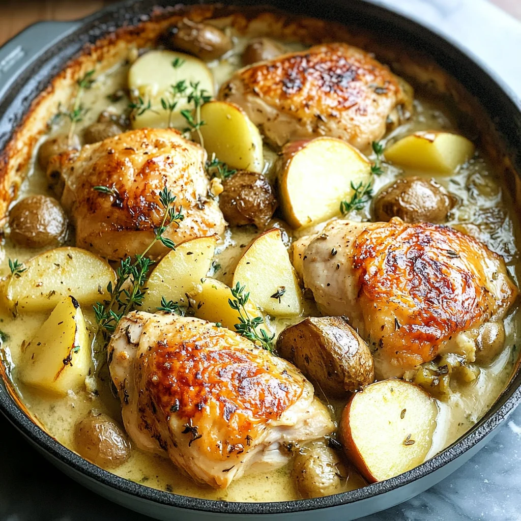French Chicken Casserole a la Normande
