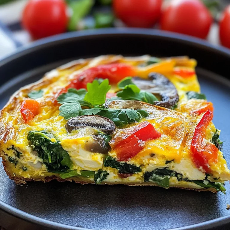 Garden Veggie Frittata: A 150-Calorie Delight