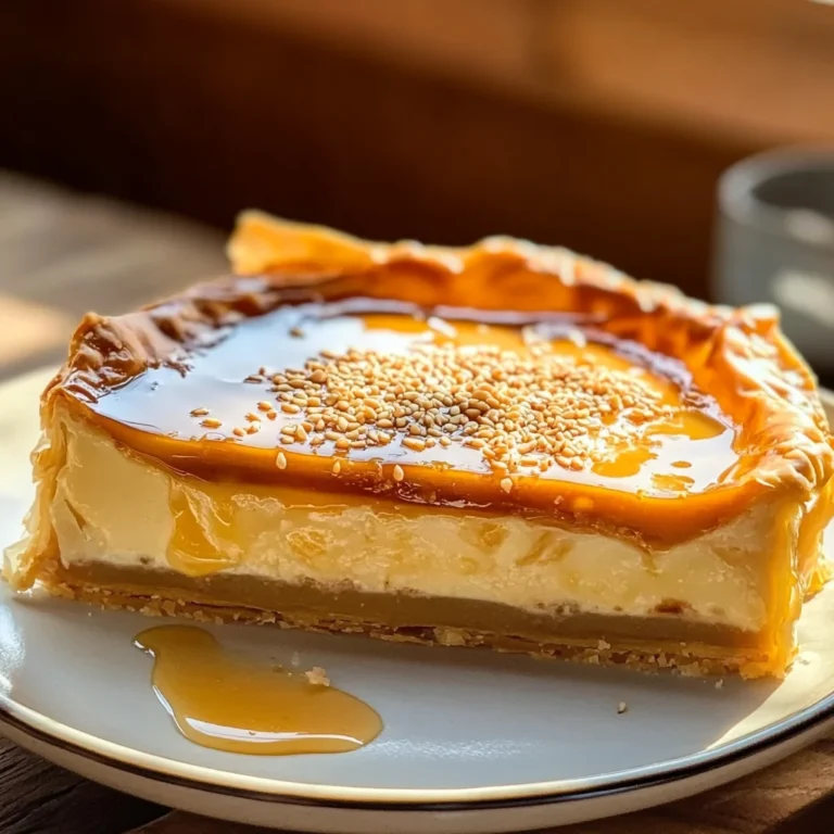 Golden Greek Honey Pie (Melopita)