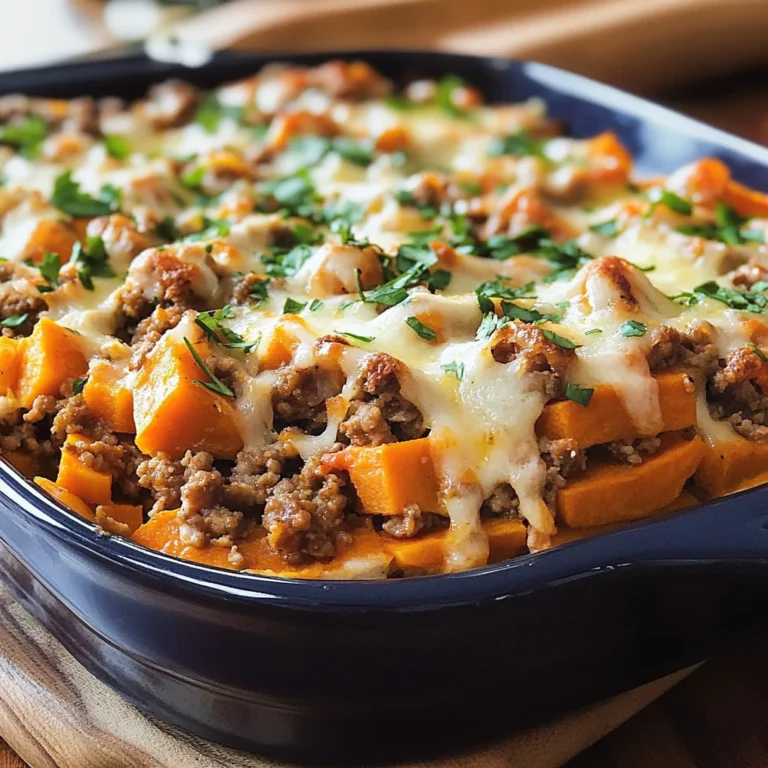 Ground Turkey Sweet Potato Bake Recipe