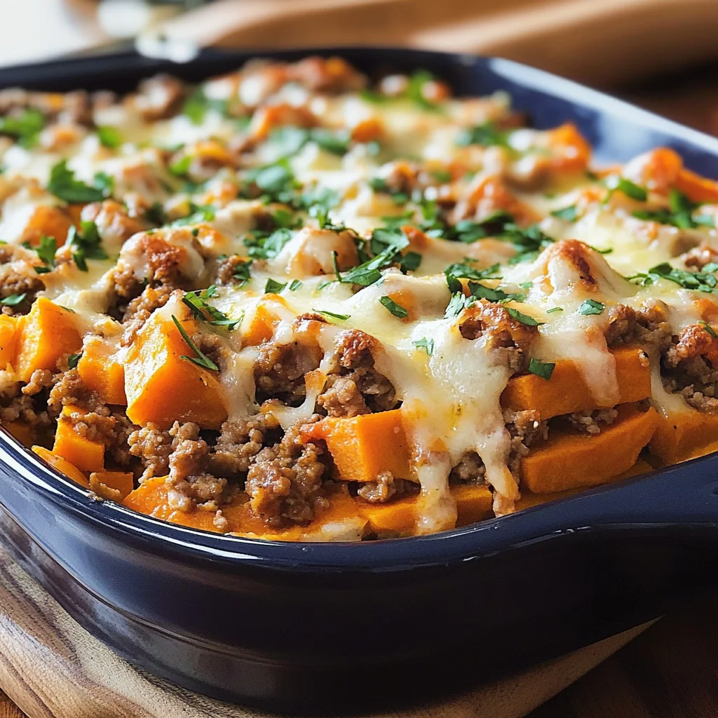 Ground Turkey Sweet Potato Bake Recipe