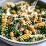 Kale Caesar Pasta Salad