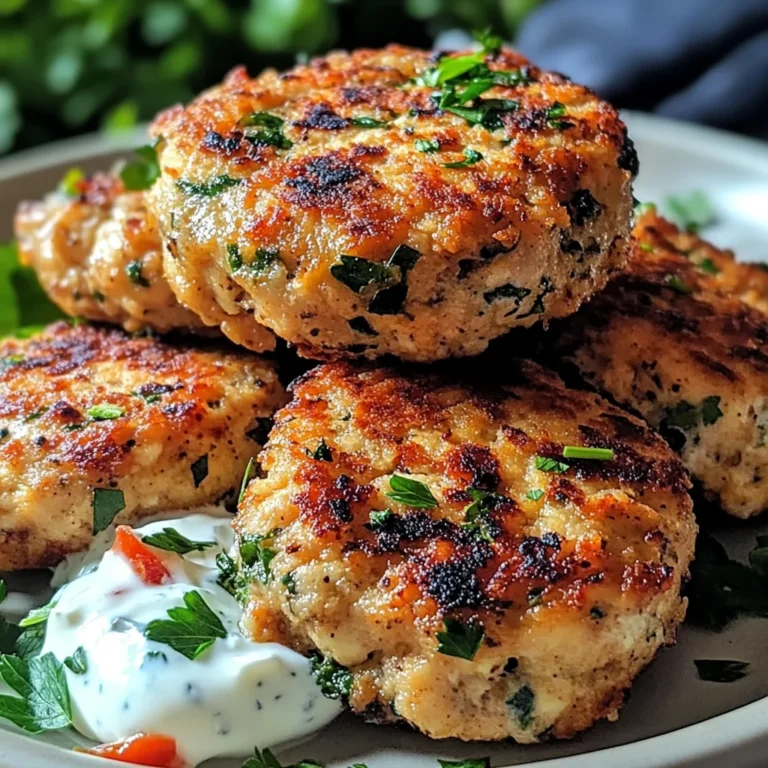Mediterranean Chicken Patties