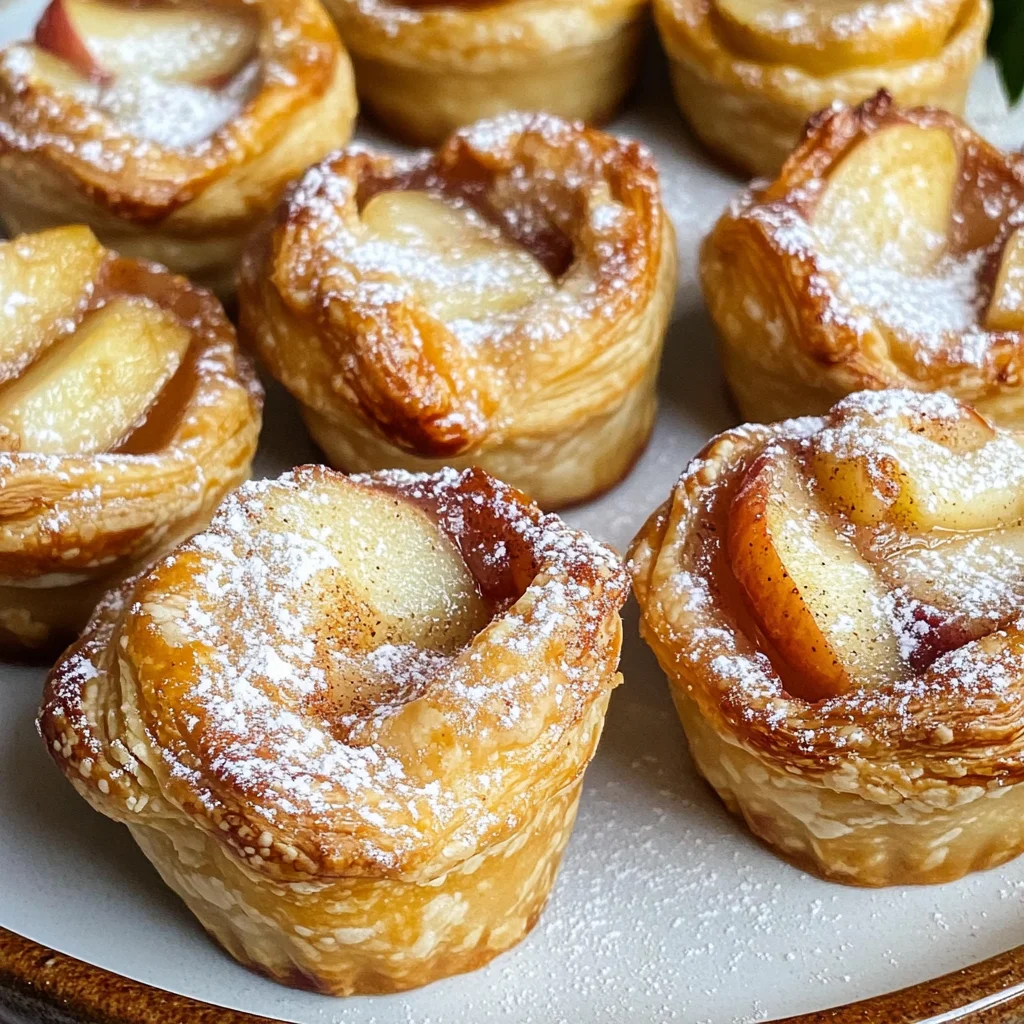 Mini Apple Pies With Puff Pastry (No Peeling)