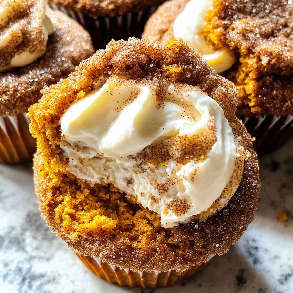 Pumpkin Muffins with Maple Cream Cheese Filling