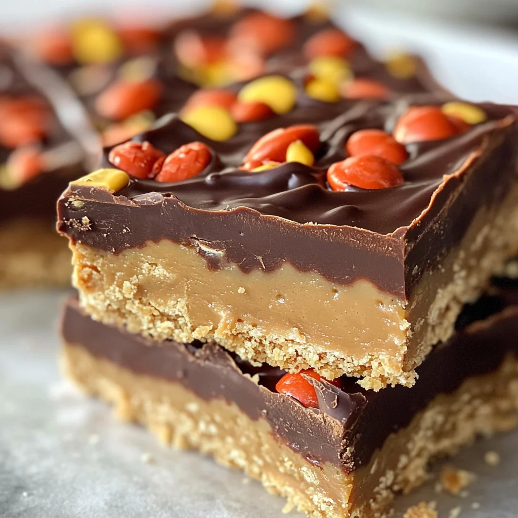 Reese’s Peanut Butter No-Bake Bars Recipe