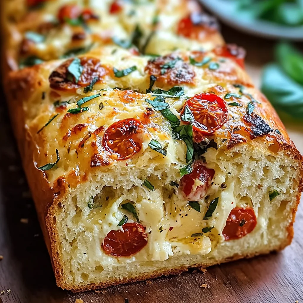 Savory Caprese Bread : A Fresh Italian Bread