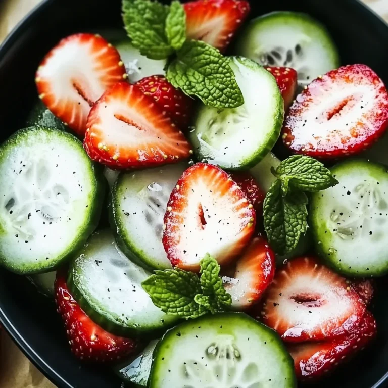 This Cucumber Strawberry Salad