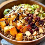 Wild Rice Harvest Bowls with Fig Balsamic Vinaigrette