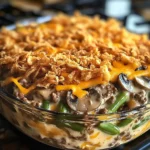 chicken hamburger Green Bean Casserole with Mushrooms made easy!