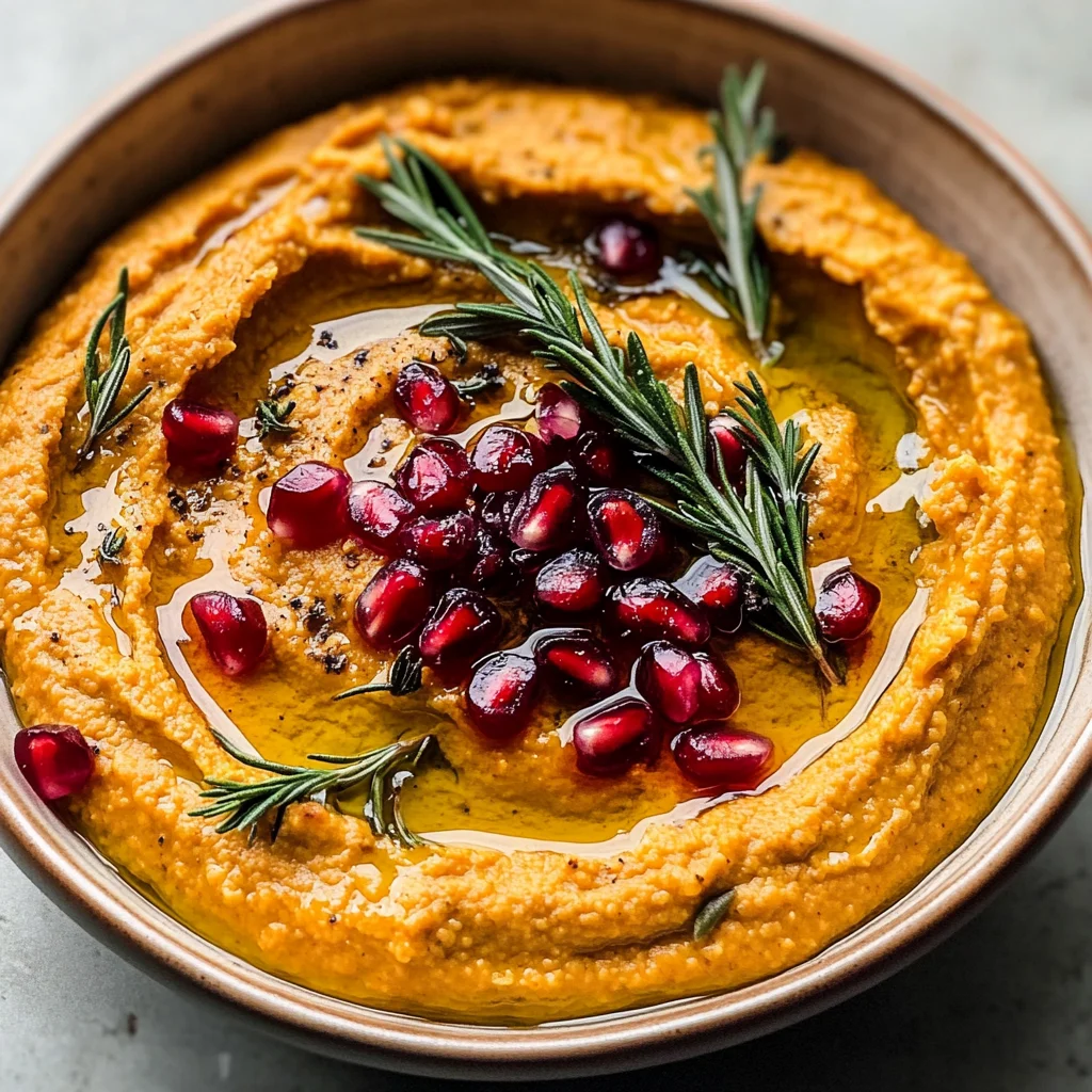 10-Minute Cozy & Creamy Pumpkin Hummus