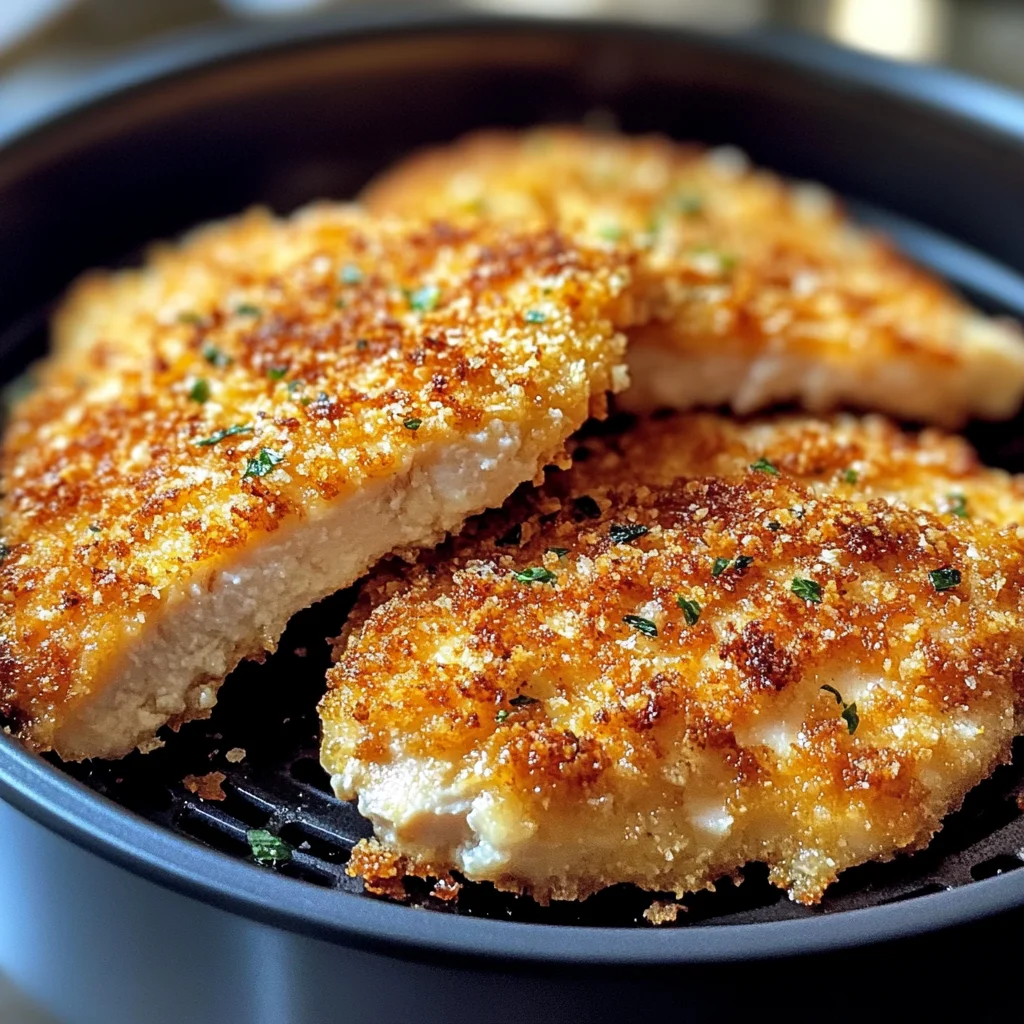 Air Fryer Parmesan Crusted Chicken