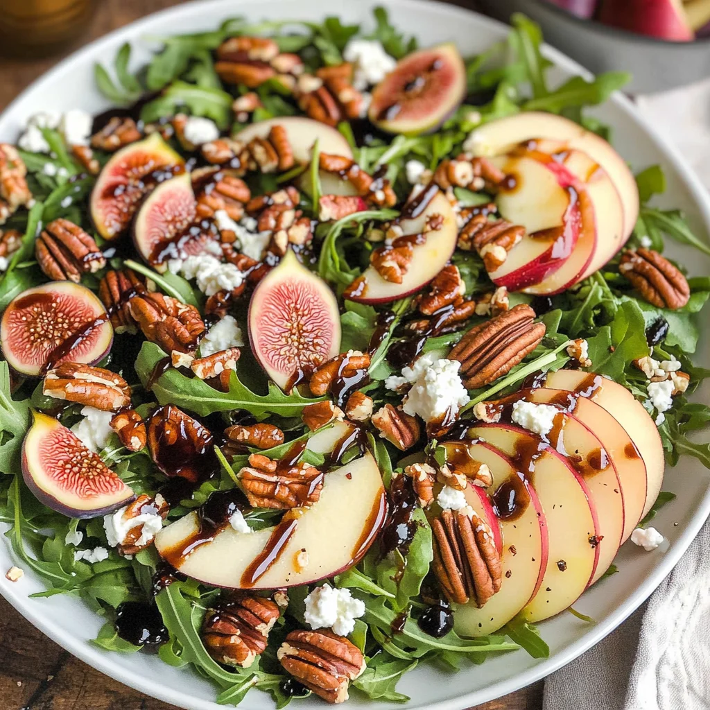 Apple Arugula Salad With Maple Pecans
