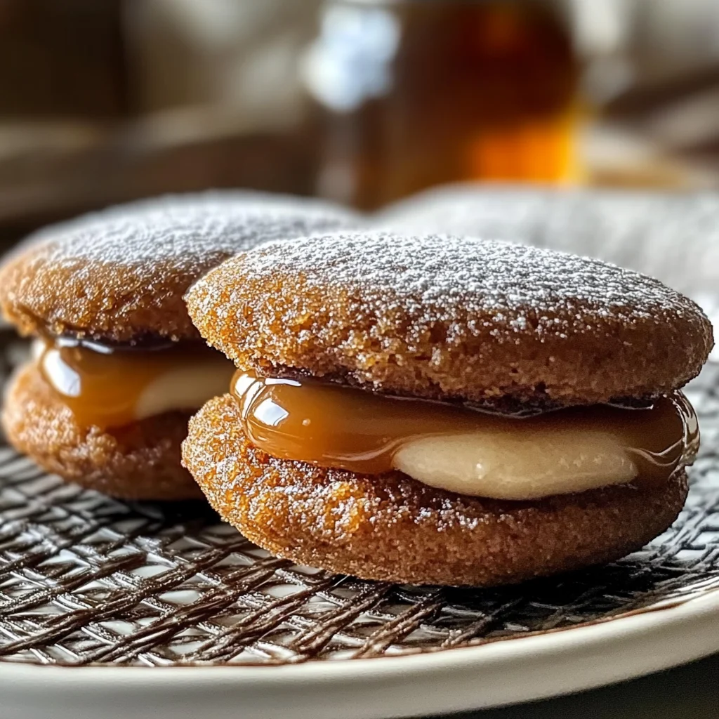 Apple Cider Whoopie Pie Cookies with Caramel