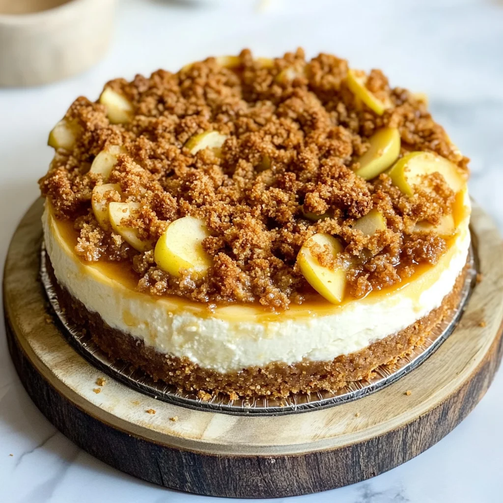 Apple Crumble Cheesecake