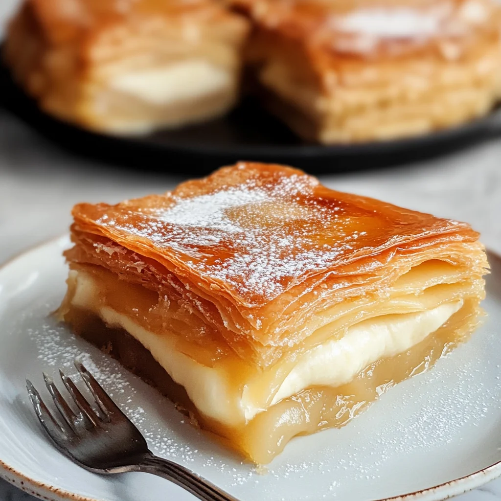 Apple Mille Feuille with Vanilla Custard (gluten-free)
