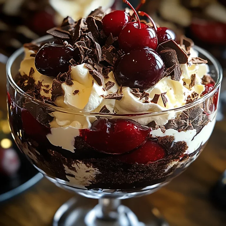 Black Forest Trifle for Christmas