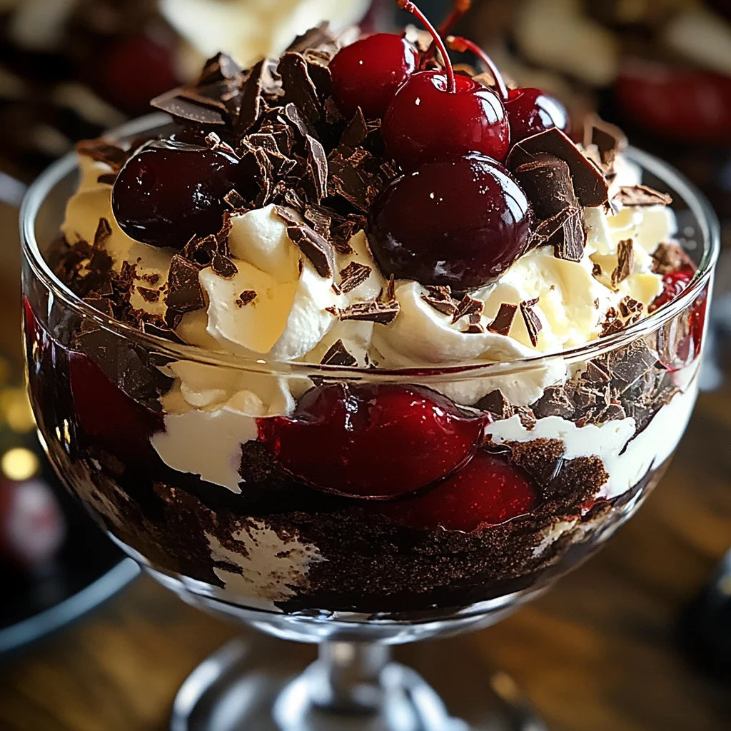 Black Forest Trifle for Christmas