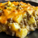 Cheesy Ground Beef & Potato Casserole