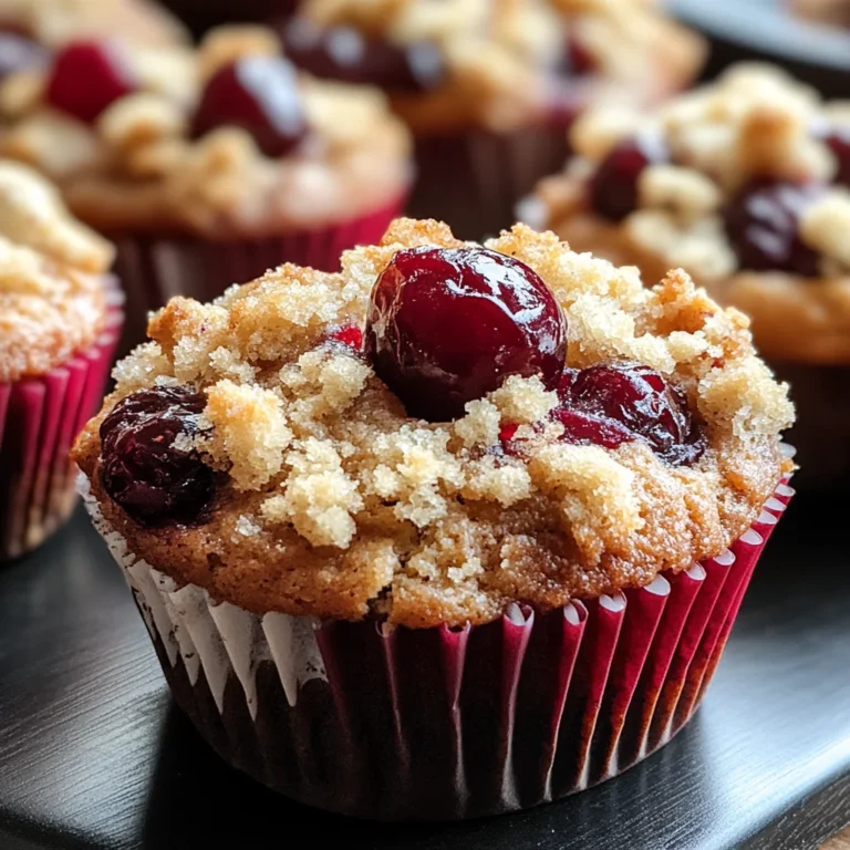 Cherry Cobbler Muffins