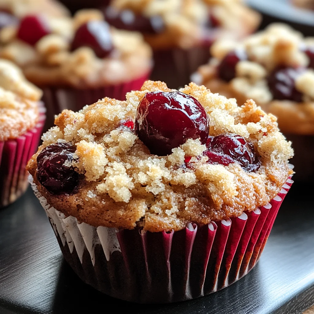 Cherry Cobbler Muffins