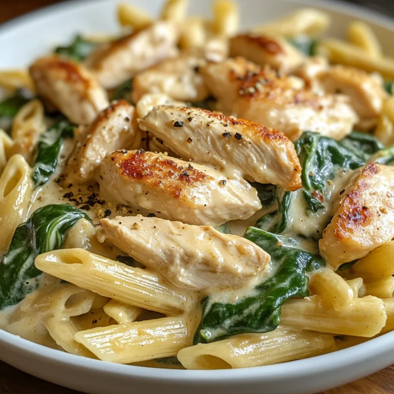 Chicken Spinach Penne